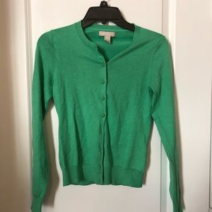 Green Banana Republic Cardigan Sweater